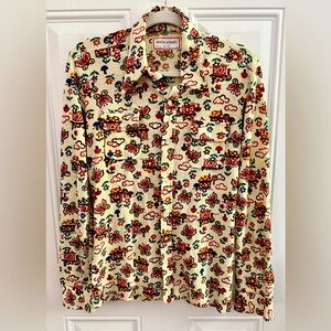 70’s style Vintage Braten apparel  Colorful Patterned Men's Shirt